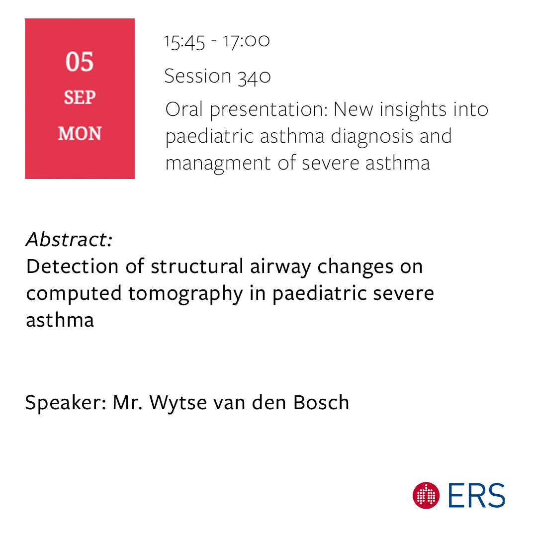 Thirona ERS abstract: Detection of structural airway changes on computed tomography in paediatric severe asthma