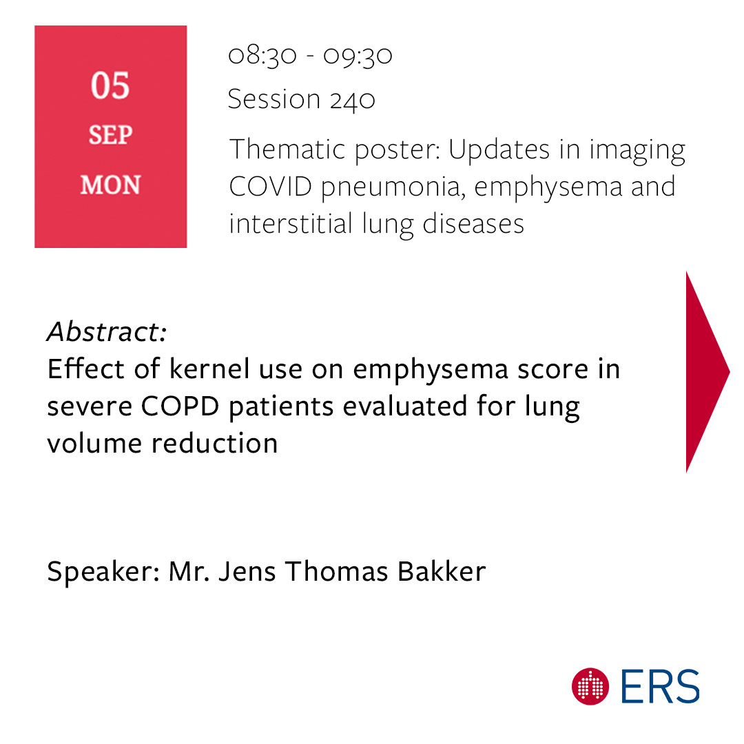 Thirona ERS abstract: Effect of kernel use on emphysema score in sever COPD patients evaluated for lung volume reduction
